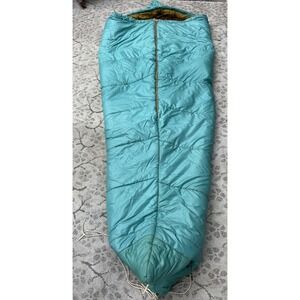 VTG 60s 70s REI COOP  SLEEPING BAG MUMMY ADULT 83X34 MCKINLEY USA Teal